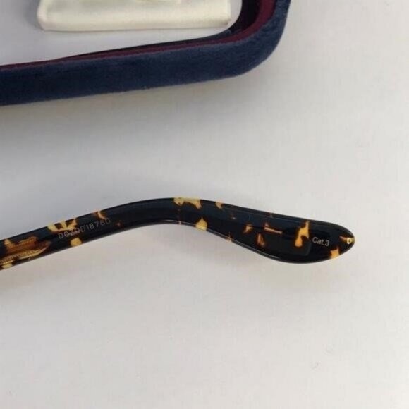 New Original Gucci GG1039S Havana tortoise square-frame sunglasses - Picture 8 of 12